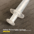 Single Use Safety Syringe with Retractable Needle